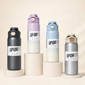SPORT Stainless Steel Insulated Water Bottle with Straw – 800ml