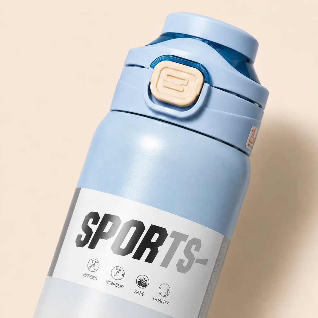 SPORT Stainless Steel Insulated Water Bottle with Straw – 800ml