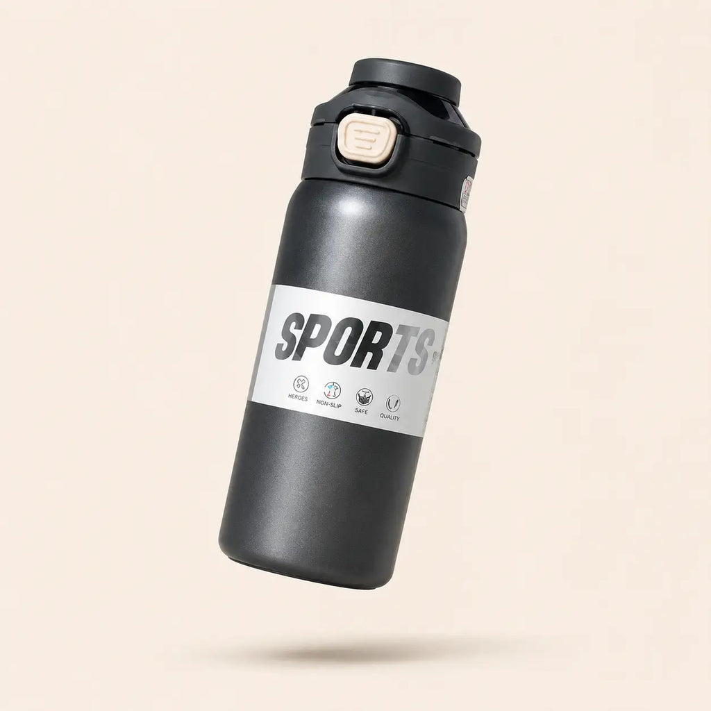 SPORT Stainless Steel Insulated Water Bottle with Straw – 800ml