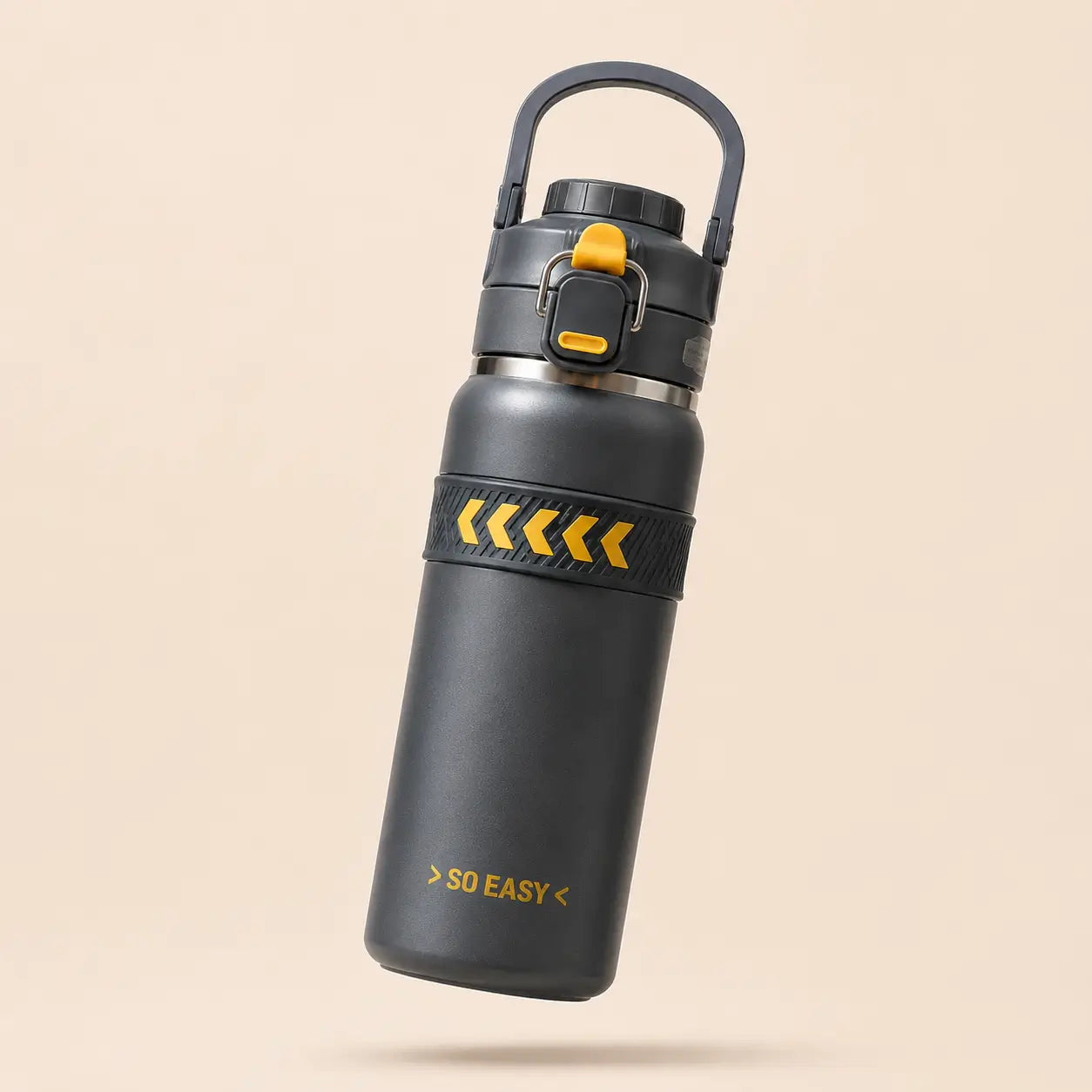 750ml Stainless Steel Thermal Water Bottle with Safety Lock & Handle