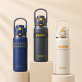 750ml Stainless Steel Thermal Water Bottle with Safety Lock & Handle
