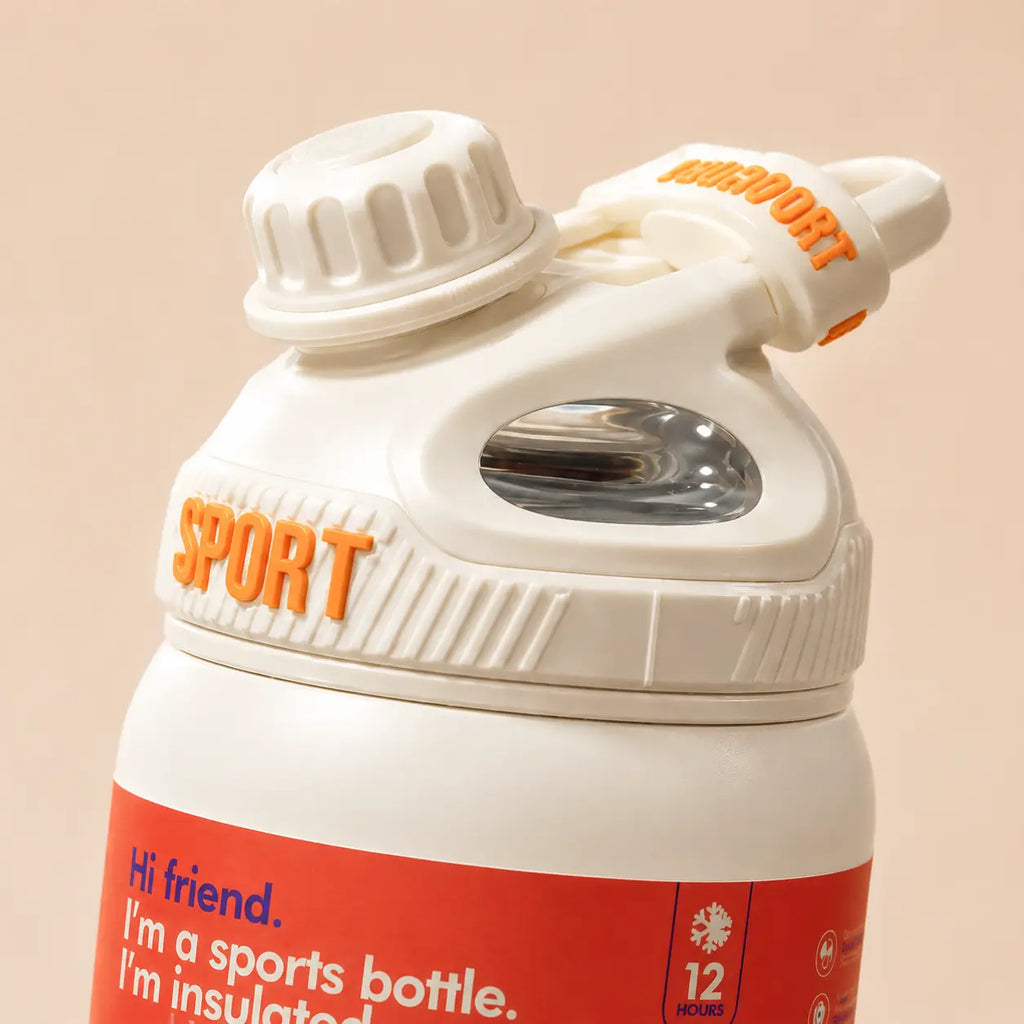 SPORT Insulated Gym Water Bottle with Straw & Handle