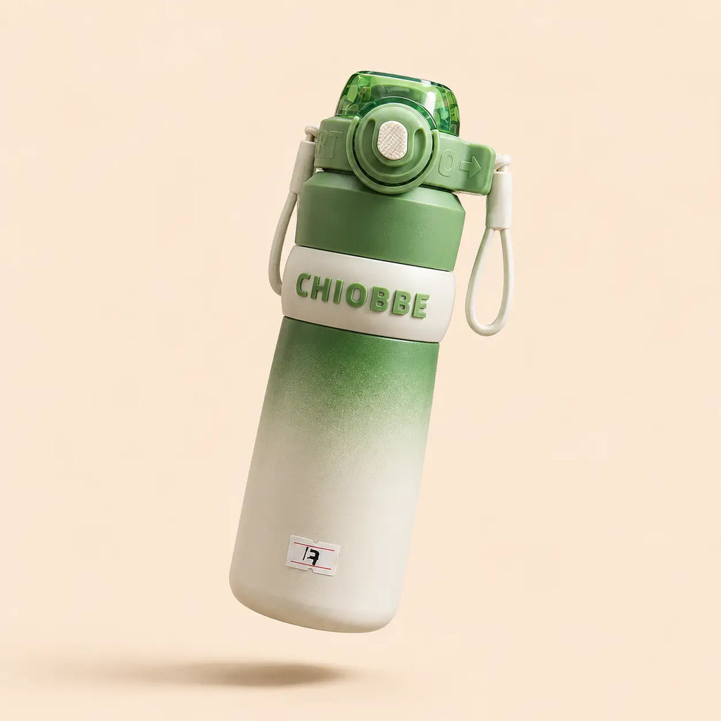 CHIOBBE Kids Stainless Steel Water Bottle with Straw – 560ml