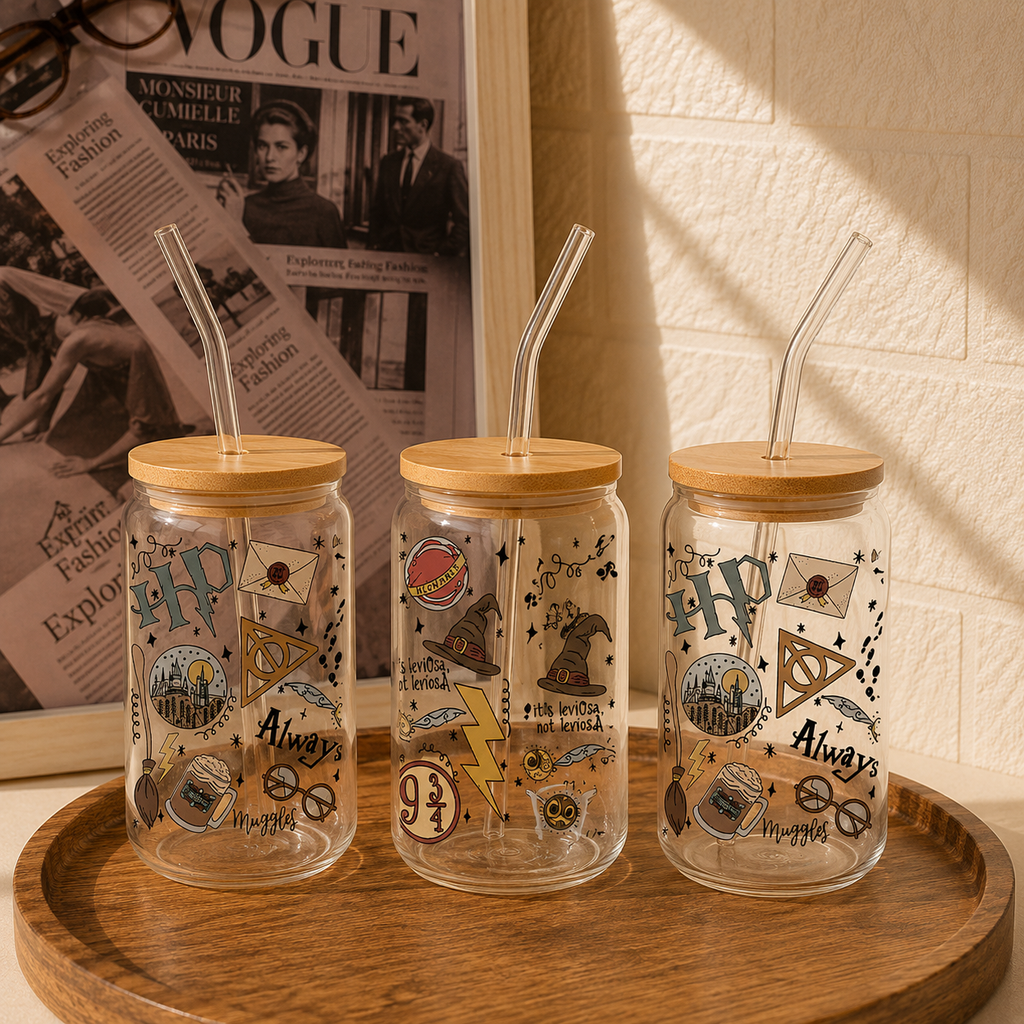 Personalized Glass Trio (Pack of 3) – Custom Glass Cup Gift Set