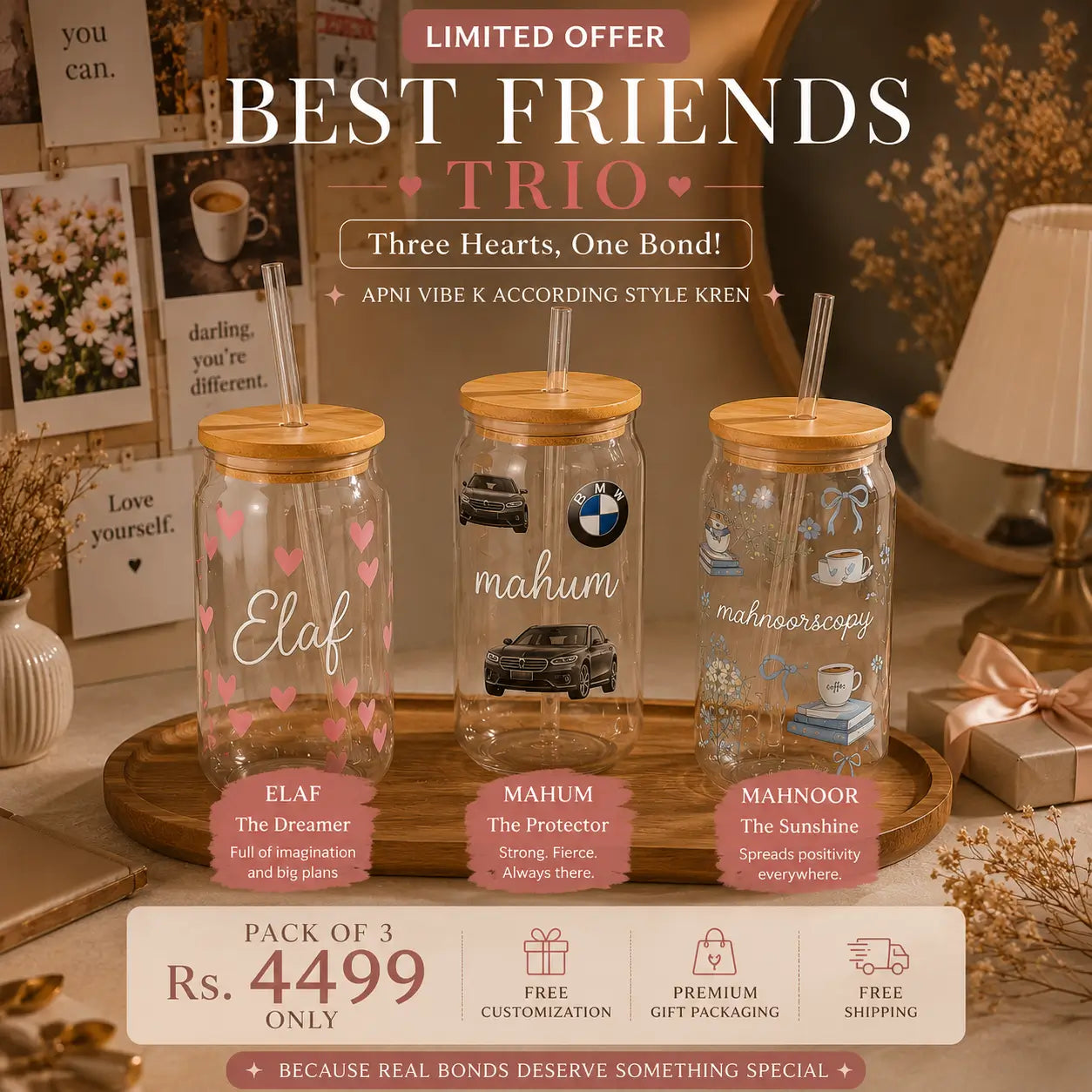 Because Best Friends Deserve More Than Ordinary Gifts. | Rare Offer
