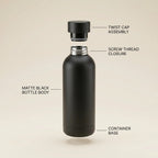 Stainless Steel Matte Insulated Thermos Bottle 500ml