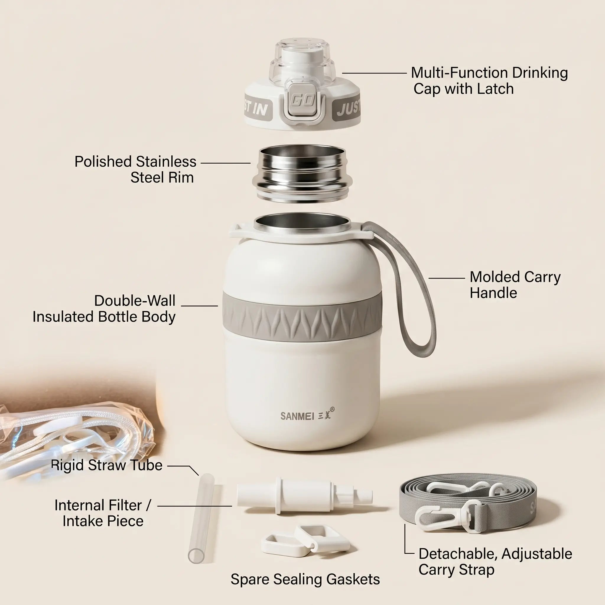 SnowNest Kids Insulated Bottle 16oz