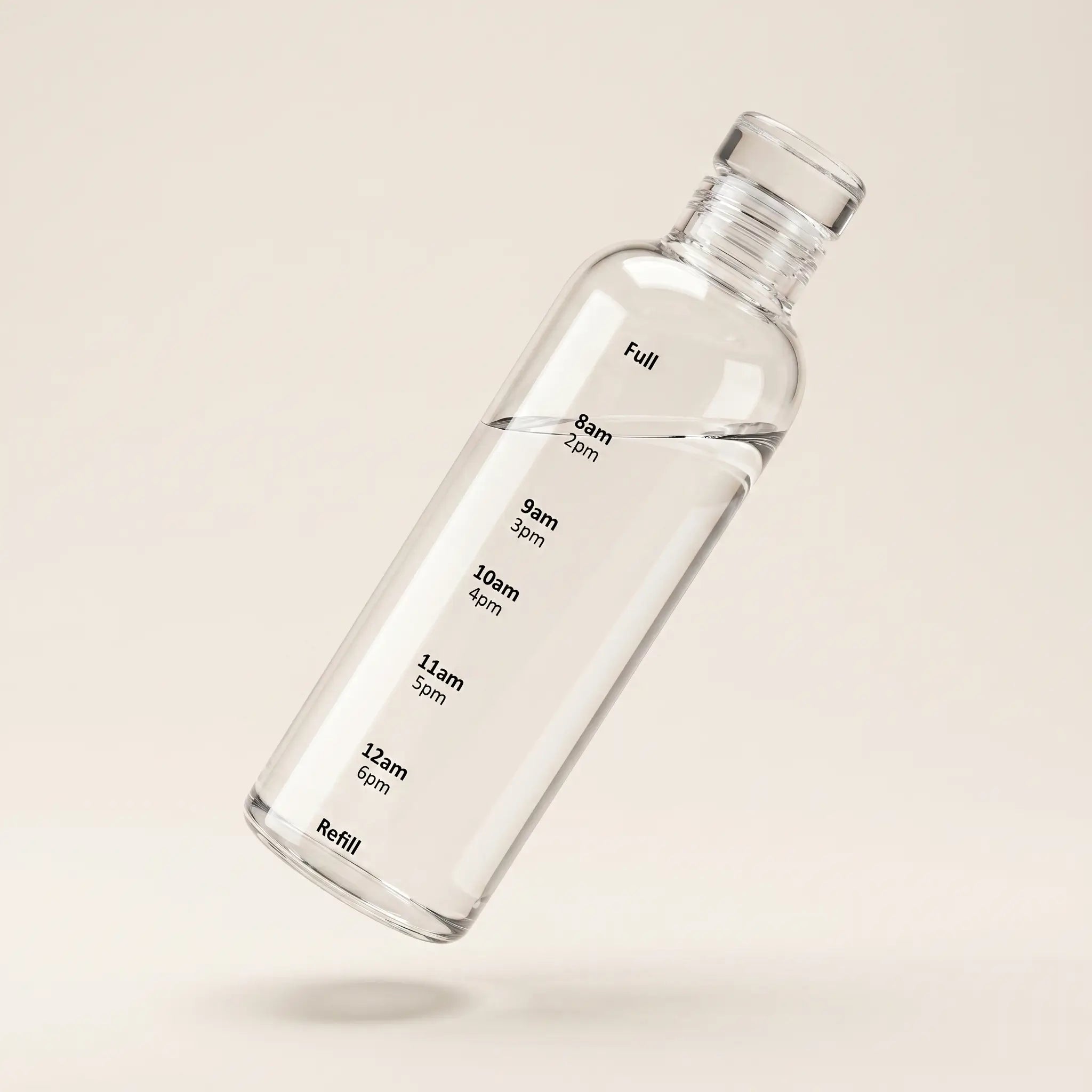 Transparent Glass Water Bottle | 500ml