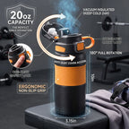 DualSip Sport Bottle 20oz | 2-in-1 Insulated Water Bottle